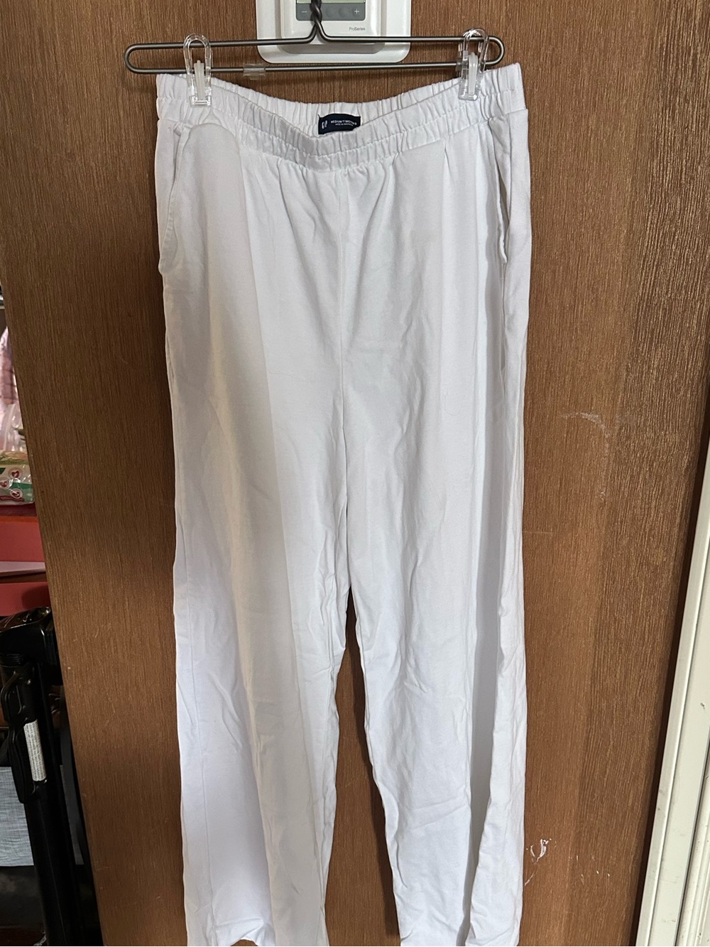 GAP white womens heavy cotton pants size M Tall